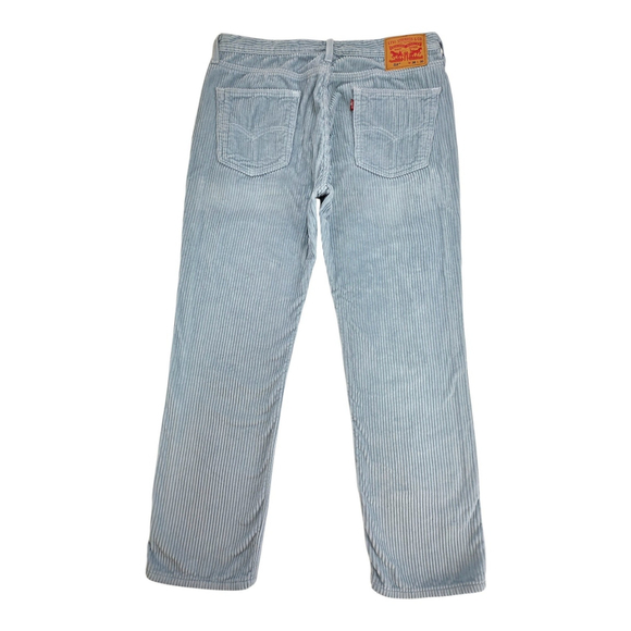 Americana Workwear Levi’s 514 Corduroy Pants Men’s 36x30 Light Blue Straight - Picture 3 of 12